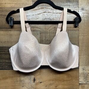 Wacoal 40DDD Bra Beige Nude T Shirt Underwire Dot Print Comfort Everyday